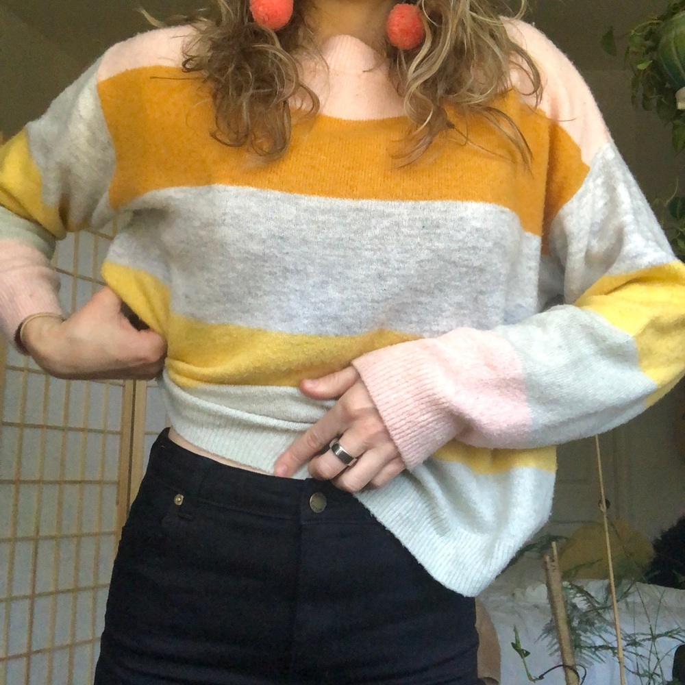 Color-block sweater